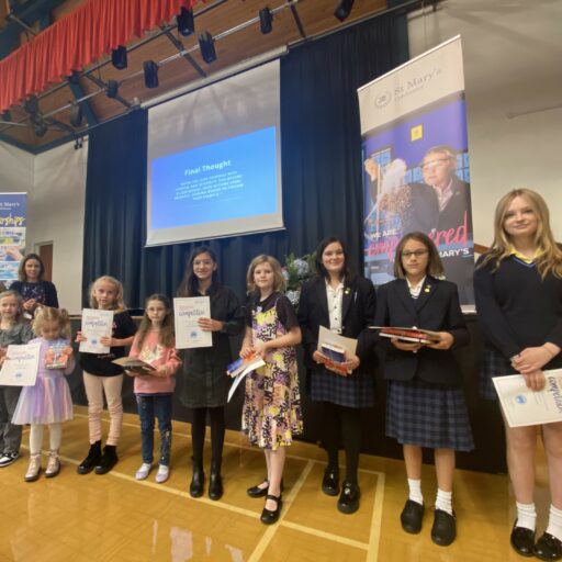 Winners of St Mary's Inspiring Female Character Competition