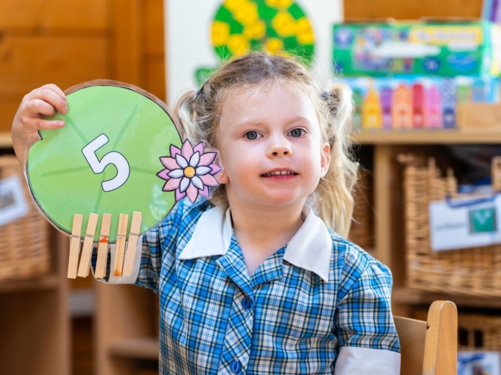 St Mary's Kindergarten pupil