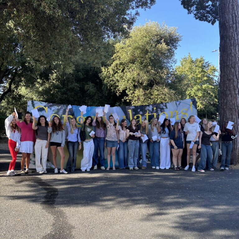 Year 11 pupils at St Mary's School in Colchester celebrating GCSE success