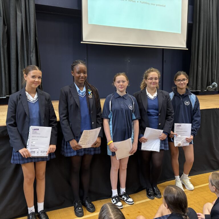 St Mary's Senior School LAMDA certificate recipients
